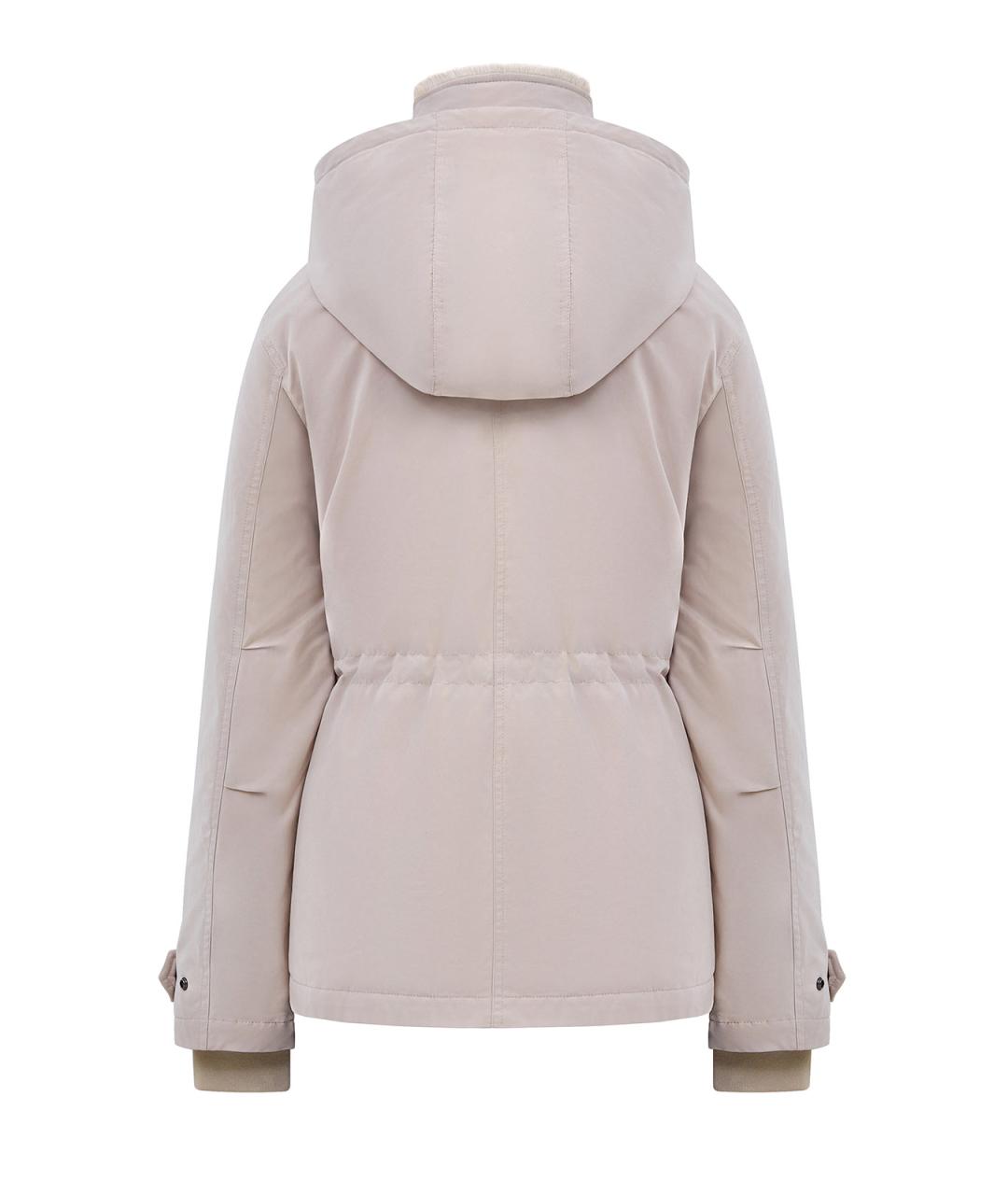 WOOLRICH Бежевая хлопковая парка, фото 2