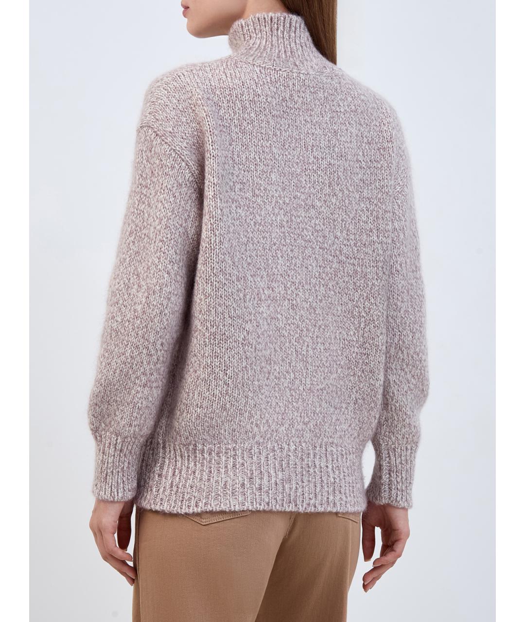 ELEVENTY Бежевый шерстяной джемпер / свитер, фото 4