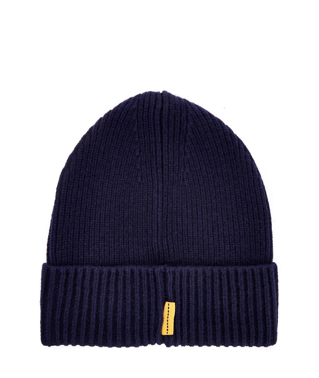 PARAJUMPERS Синяя шерстяная шапка, фото 2