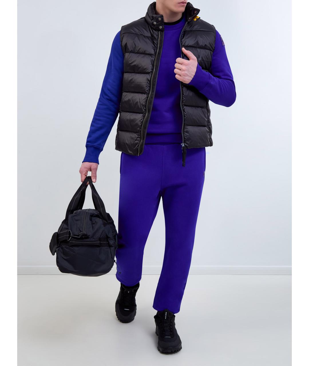 PARAJUMPERS Синие хлопковые повседневные брюки, фото 2