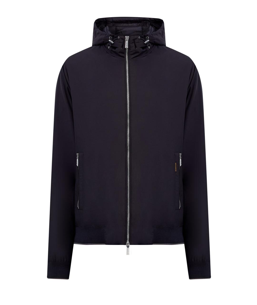 MOORER Черный полиэстеровый пуховик, фото 1