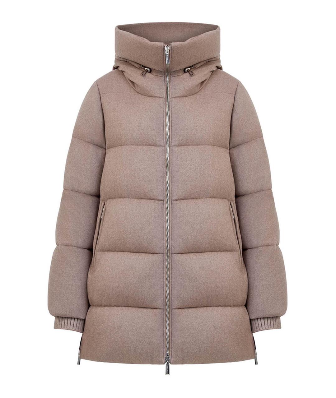 MOORER Бежевый шерстяной пуховик, фото 1