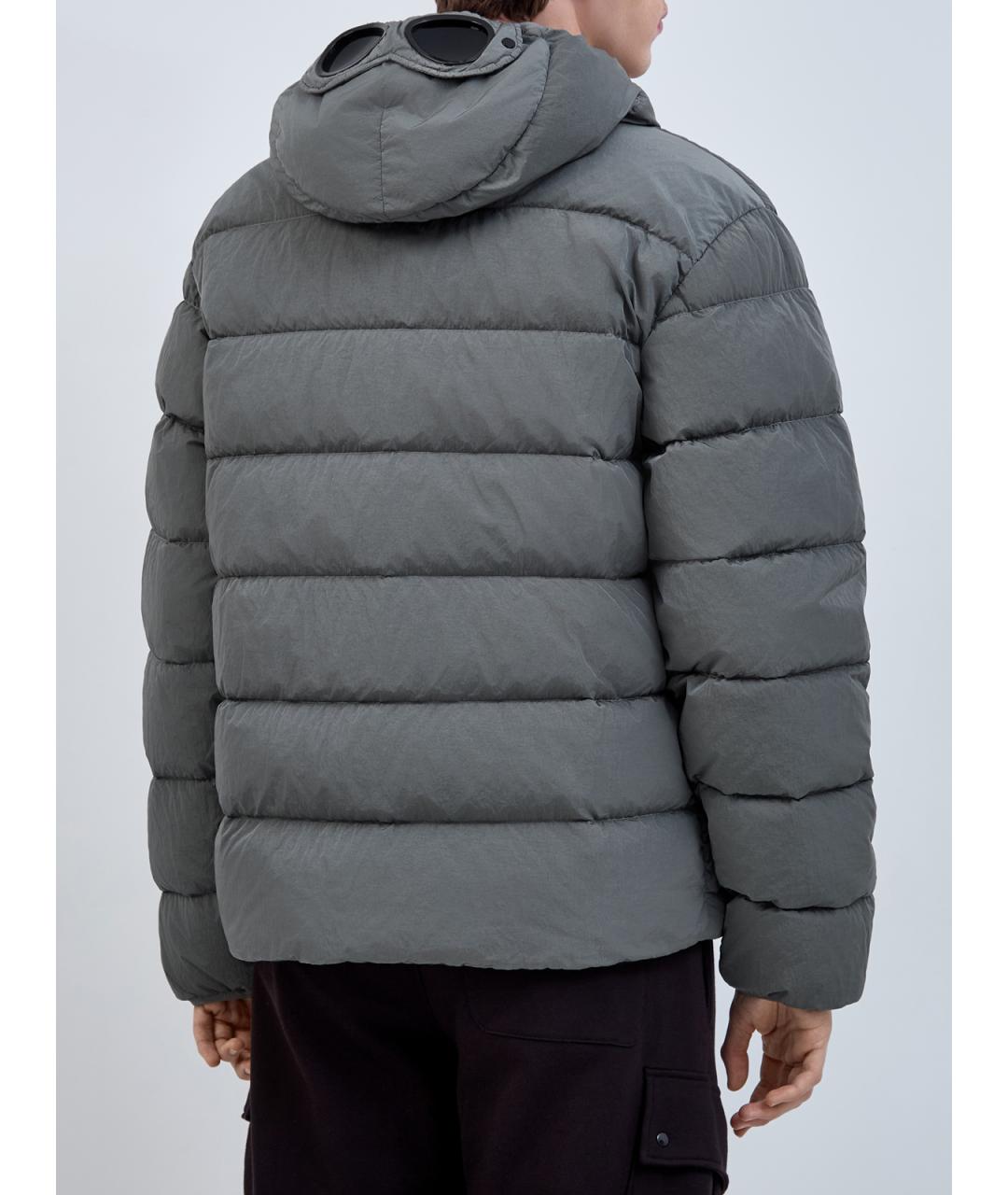 CP COMPANY Серый полиамидовый пуховик, фото 4