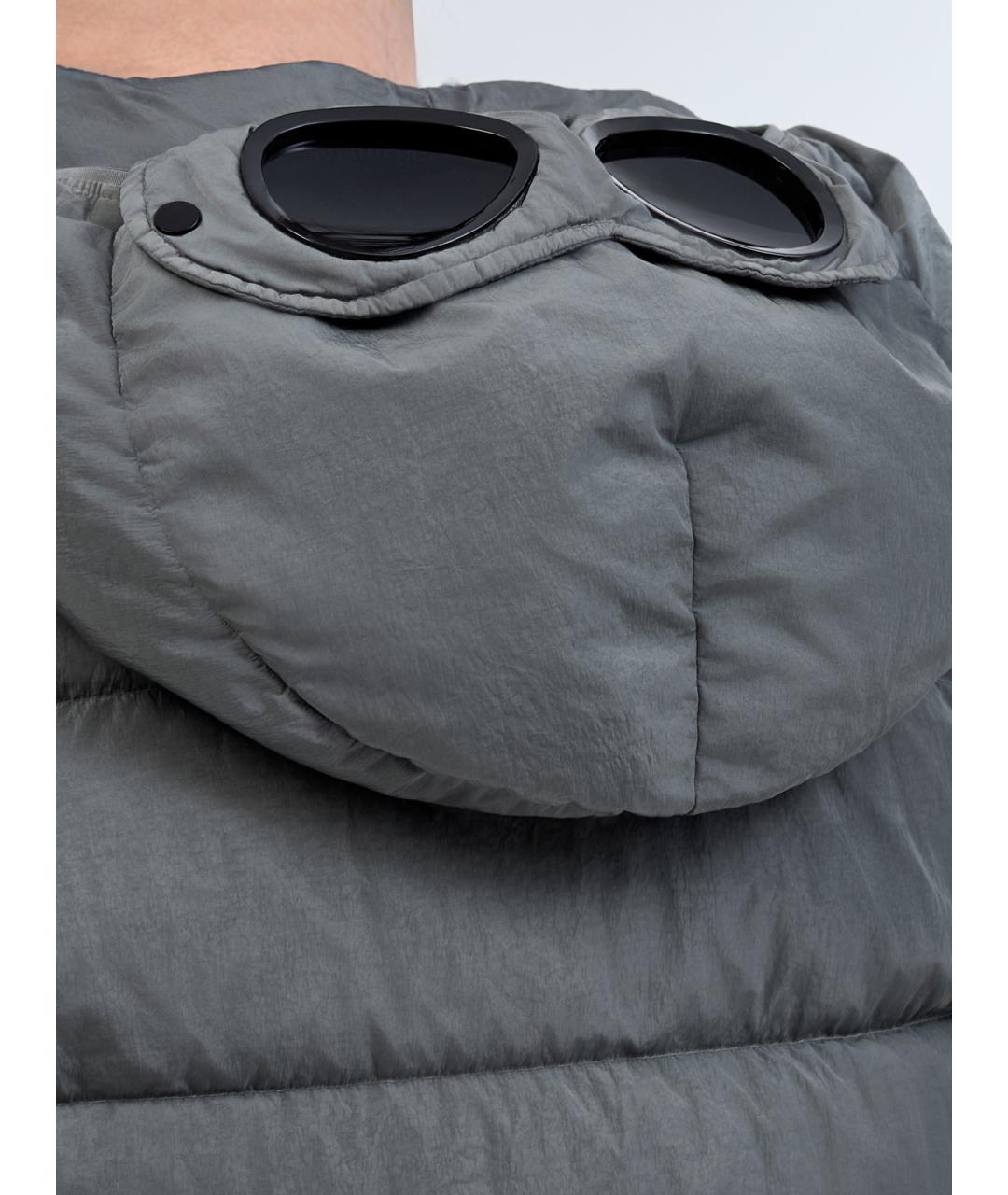 CP COMPANY Серый полиамидовый пуховик, фото 5