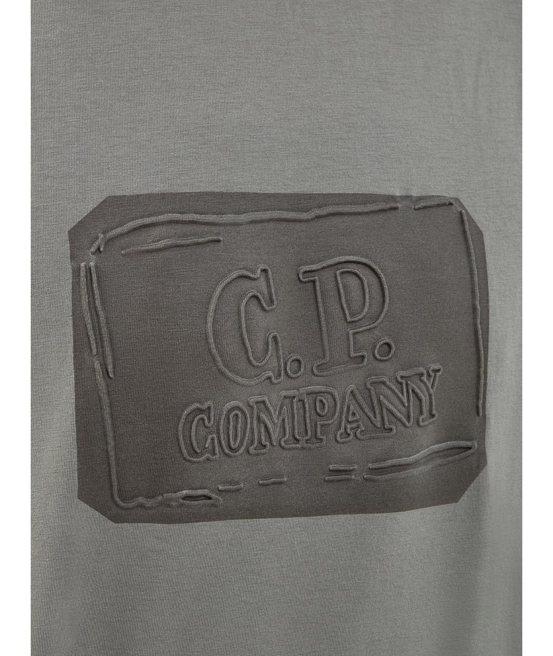CP COMPANY Хаки хлопковая футболка, фото 5