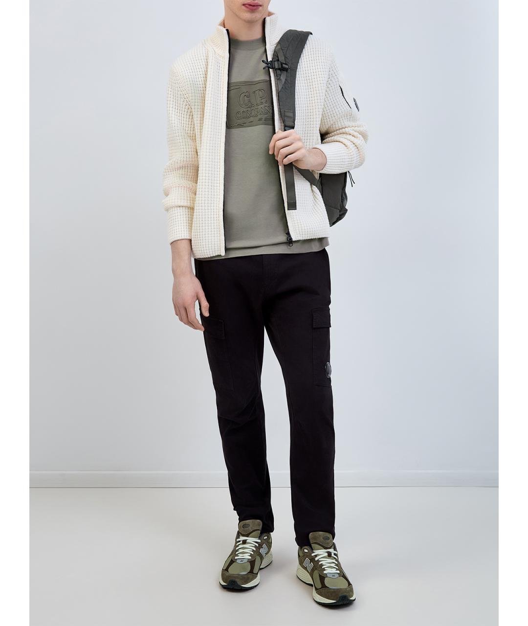 CP COMPANY Хаки хлопковая футболка, фото 2