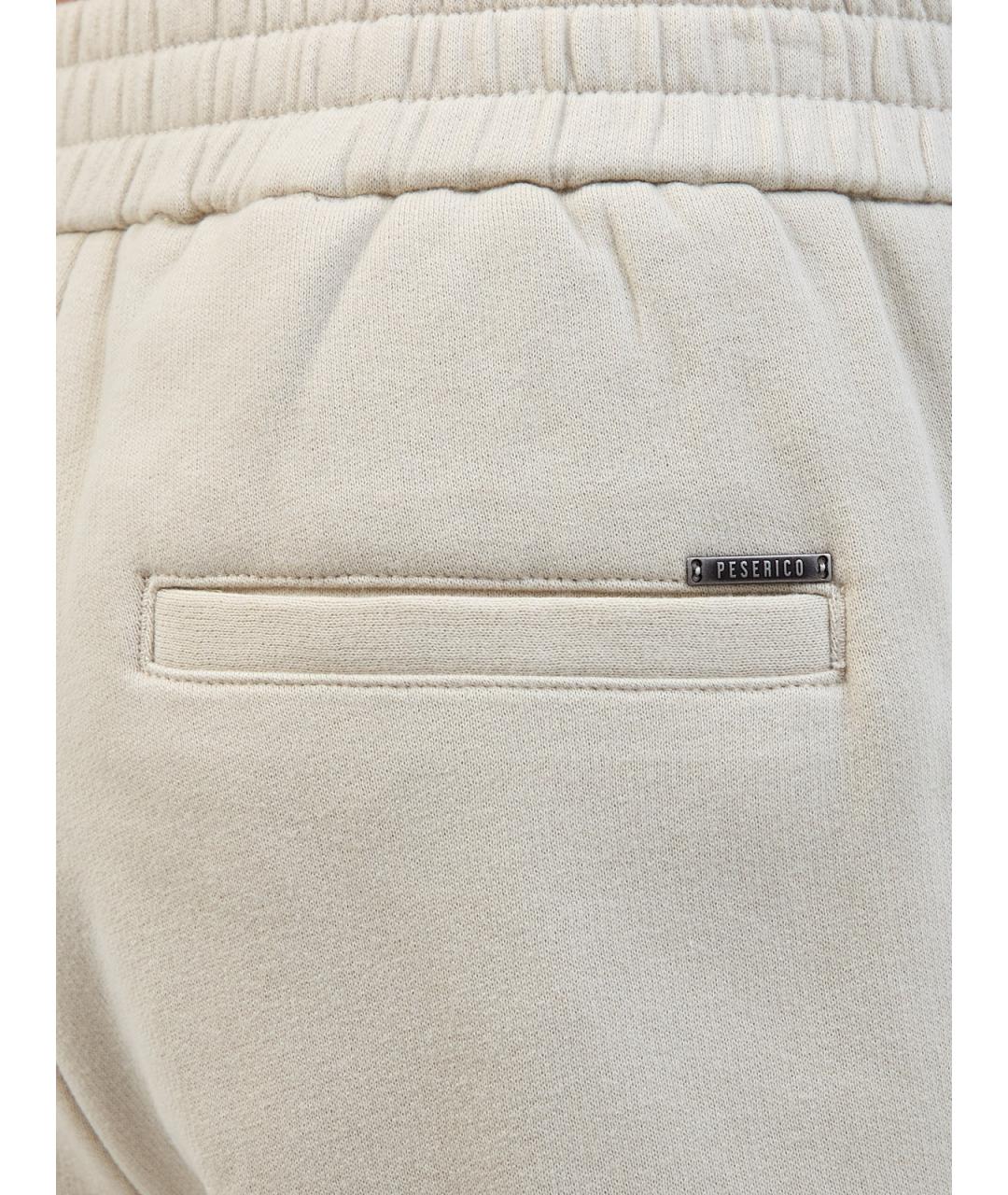 PESERICO Бежевые шерстяные повседневные брюки, фото 5
