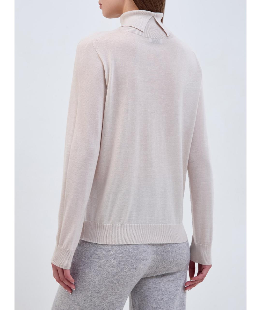PESERICO Бежевая кашемировая водолазка, фото 4