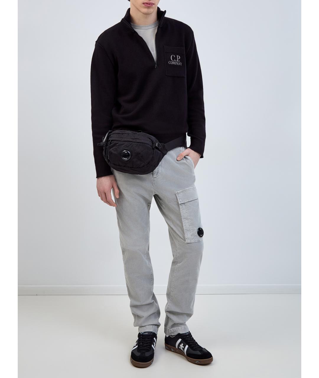 CP COMPANY Серые хлопковые повседневные брюки, фото 2
