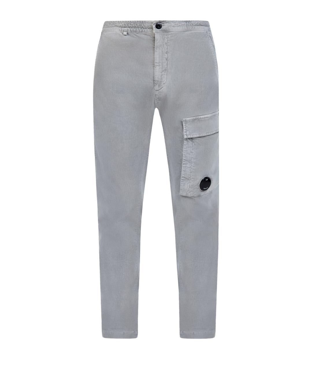 CP COMPANY Серые хлопковые повседневные брюки, фото 1