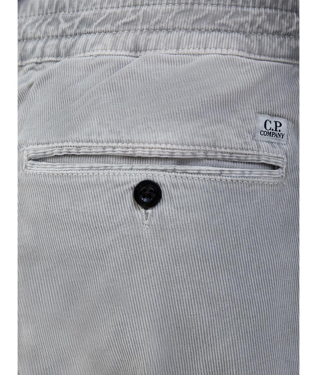 CP COMPANY Серые хлопковые повседневные брюки, фото 5