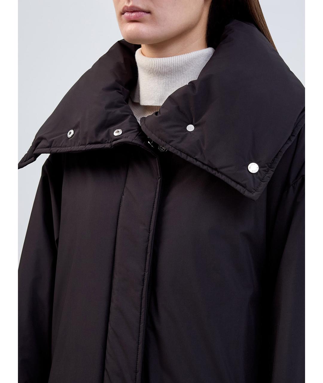 MOORER Черный полиэстеровый пуховик, фото 4