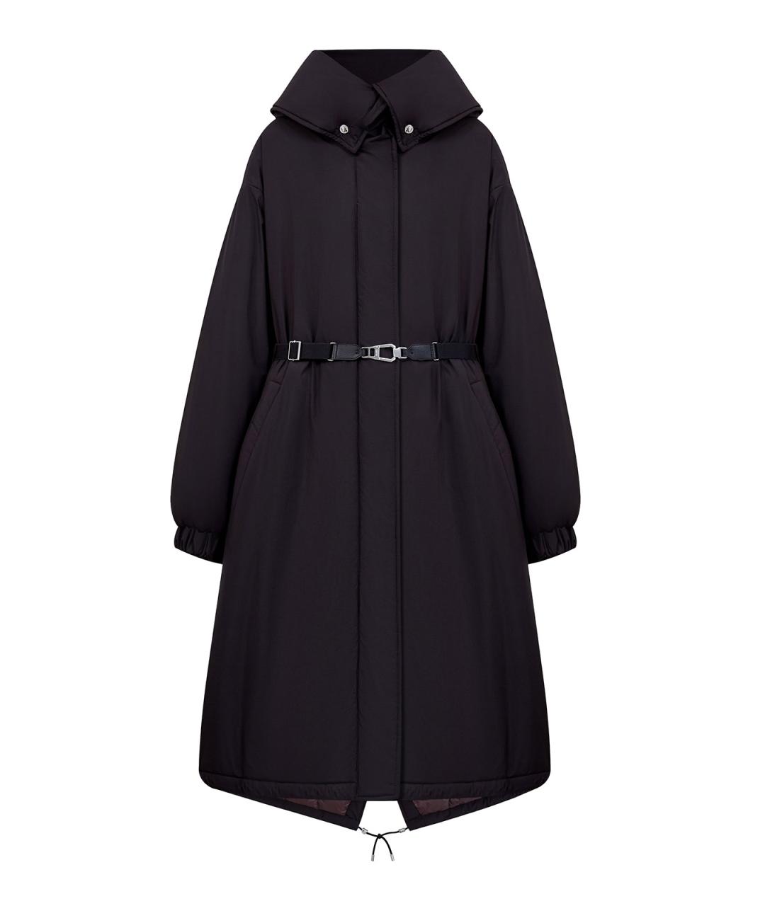 MOORER Черный полиэстеровый пуховик, фото 1