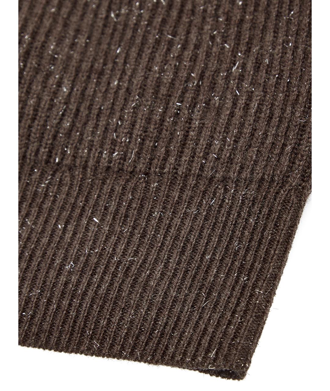 PESERICO Коричневая шерстяная шапка, фото 4