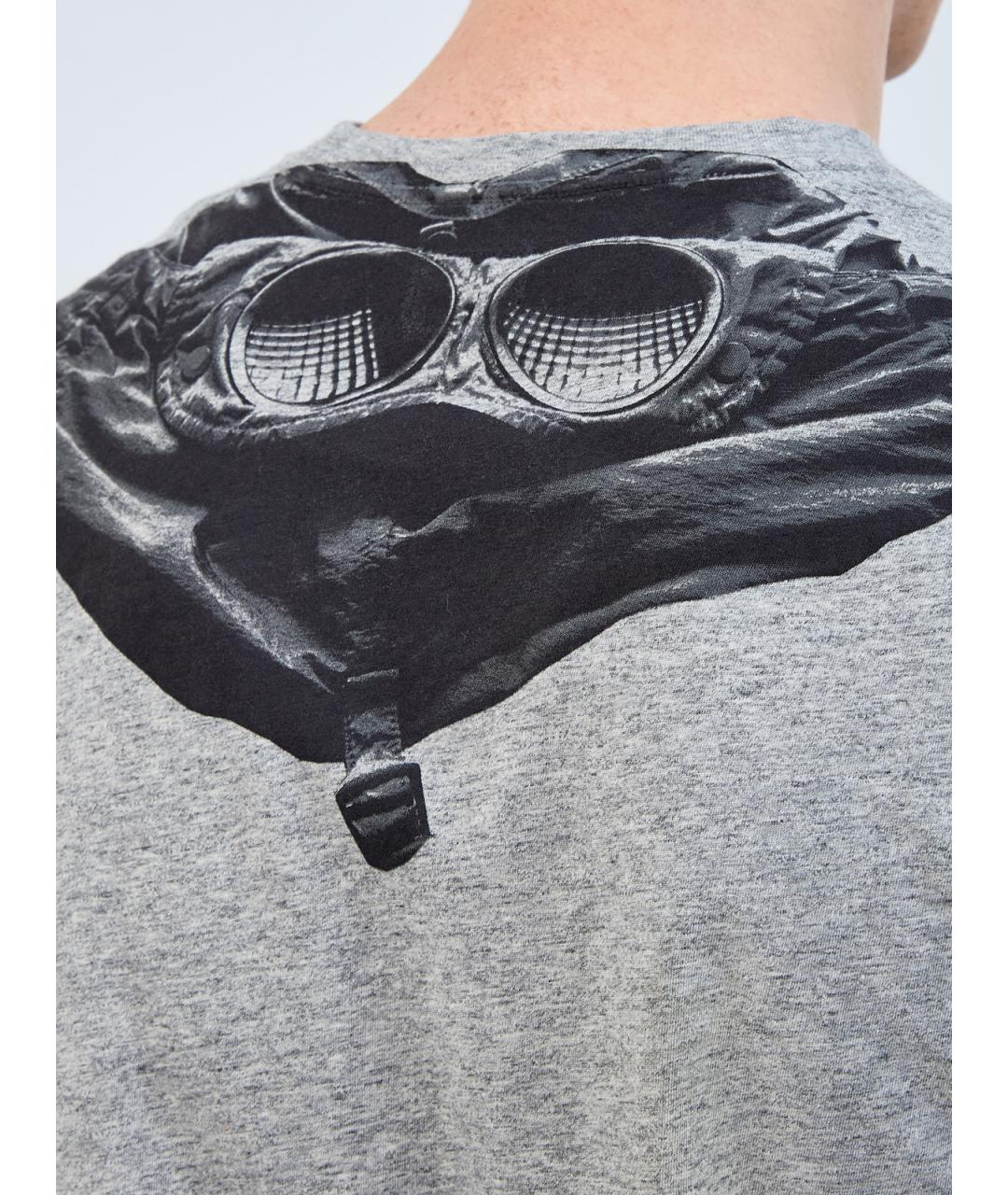 CP COMPANY Серая хлопковая футболка, фото 5