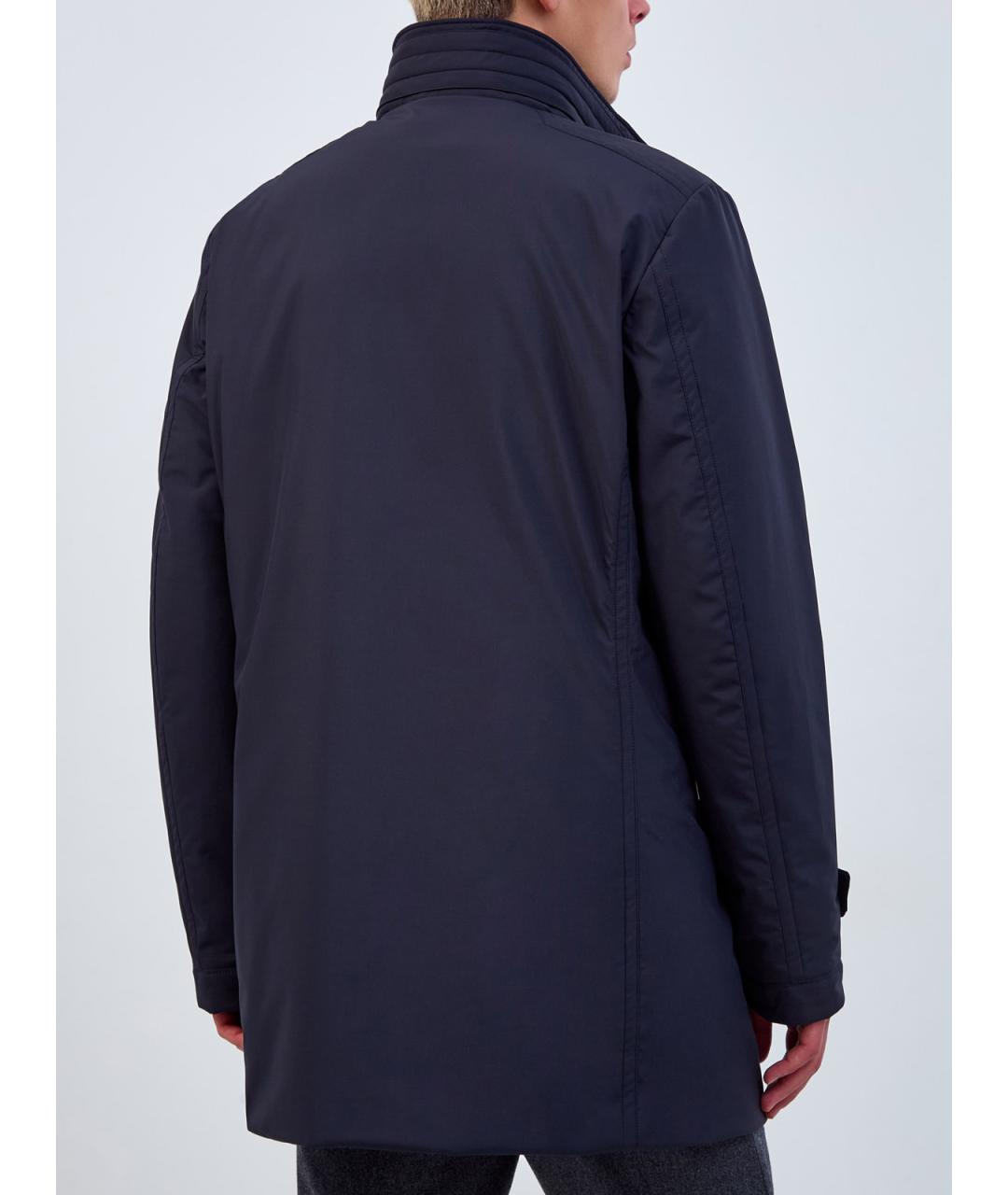 MOORER Синий полиэстеровый пуховик, фото 4