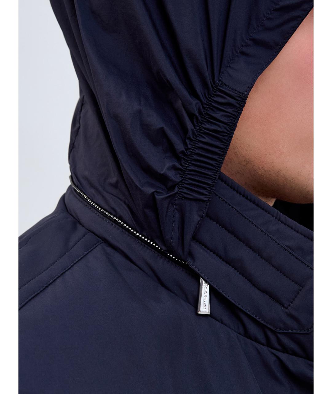 MOORER Синий полиэстеровый пуховик, фото 7