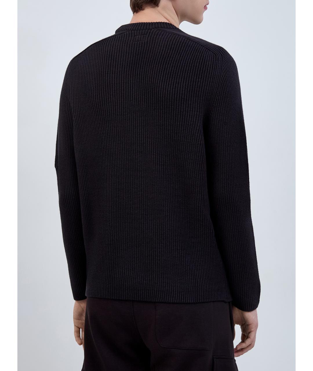 CP COMPANY Черный хлопковый джемпер / свитер, фото 4