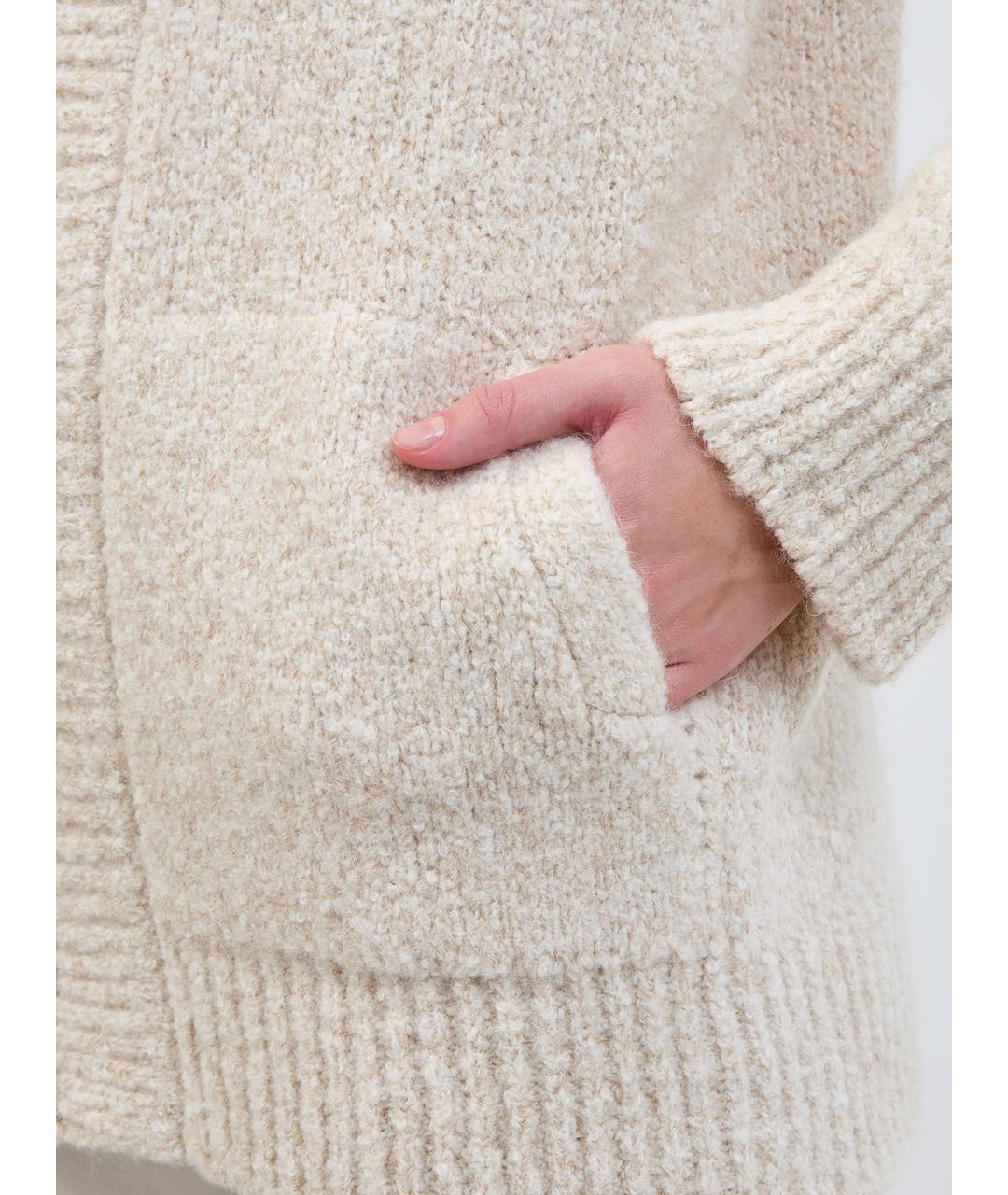 ELEVENTY Бежевый шерстяной кардиган, фото 5