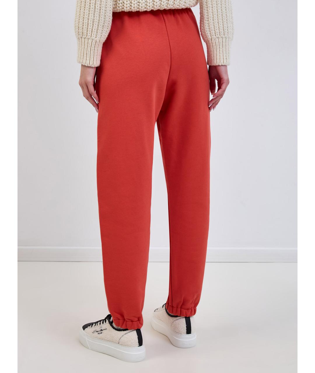 PARAJUMPERS Оранжевое хлопковые спортивные брюки и шорты, фото 4