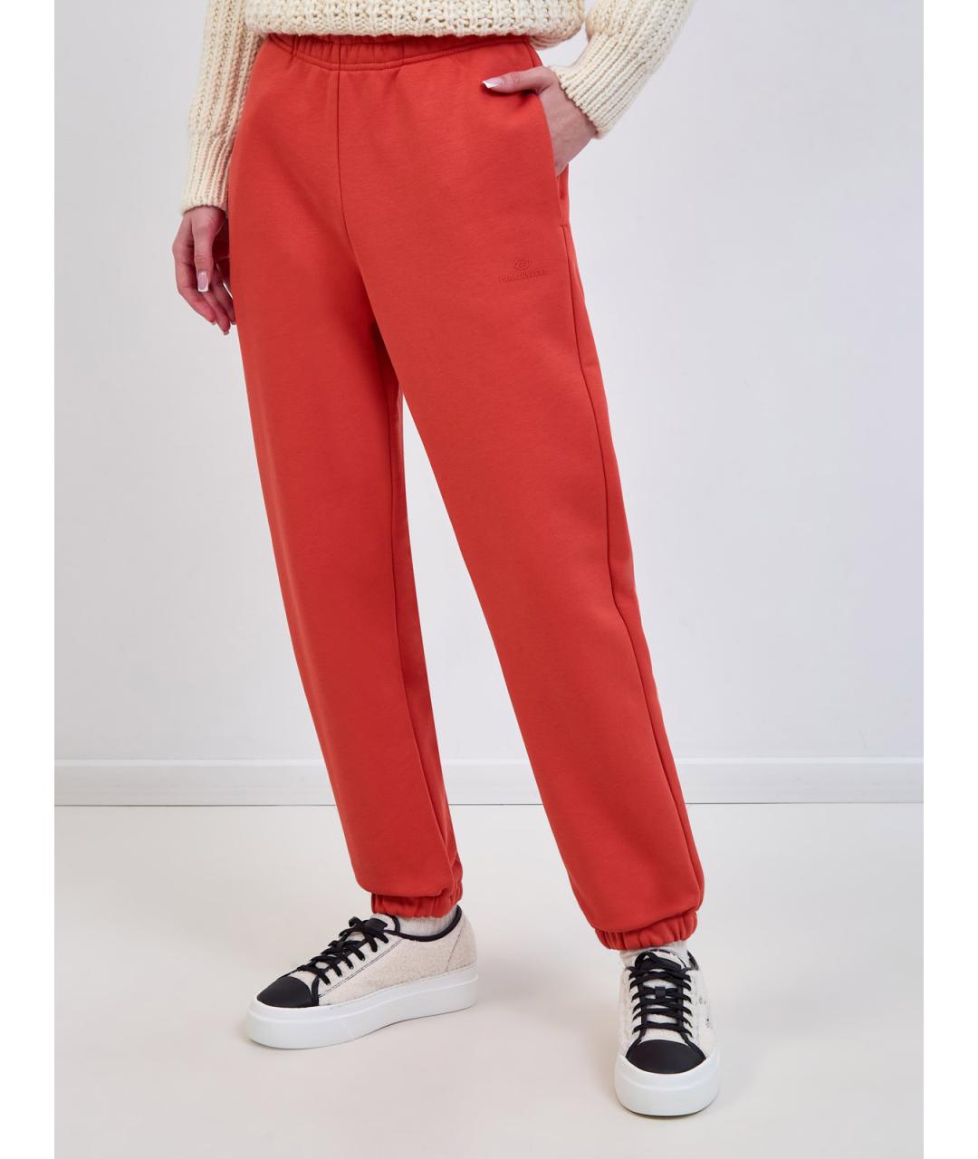 PARAJUMPERS Оранжевое хлопковые спортивные брюки и шорты, фото 3