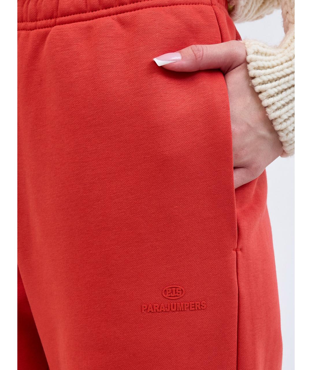 PARAJUMPERS Оранжевое хлопковые спортивные брюки и шорты, фото 5