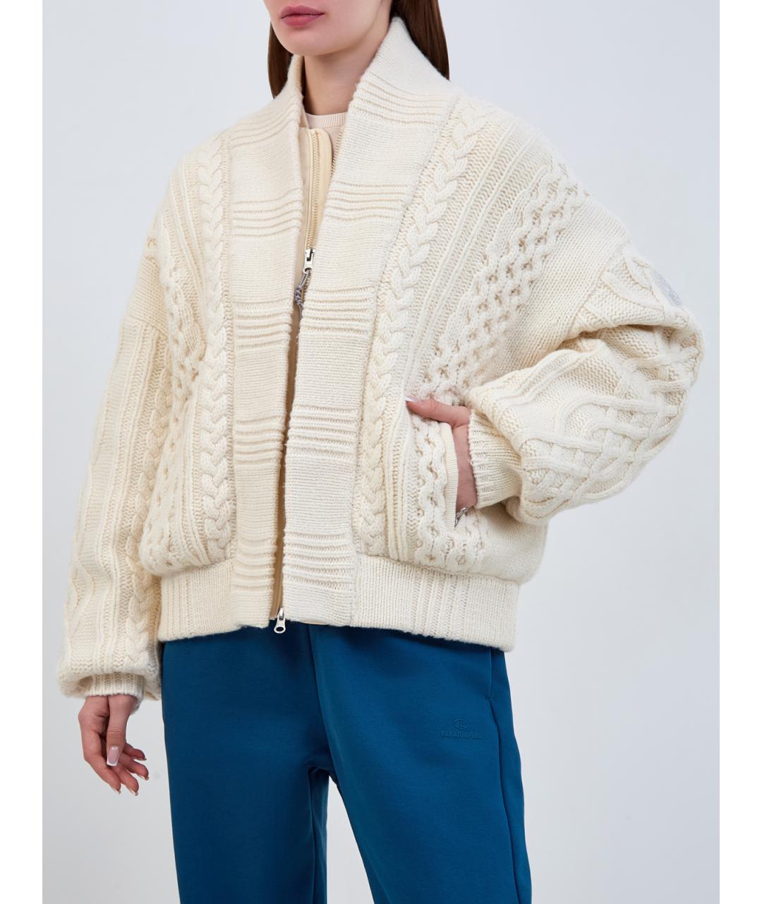 PARAJUMPERS Бежевый шерстяной пуховик, фото 3