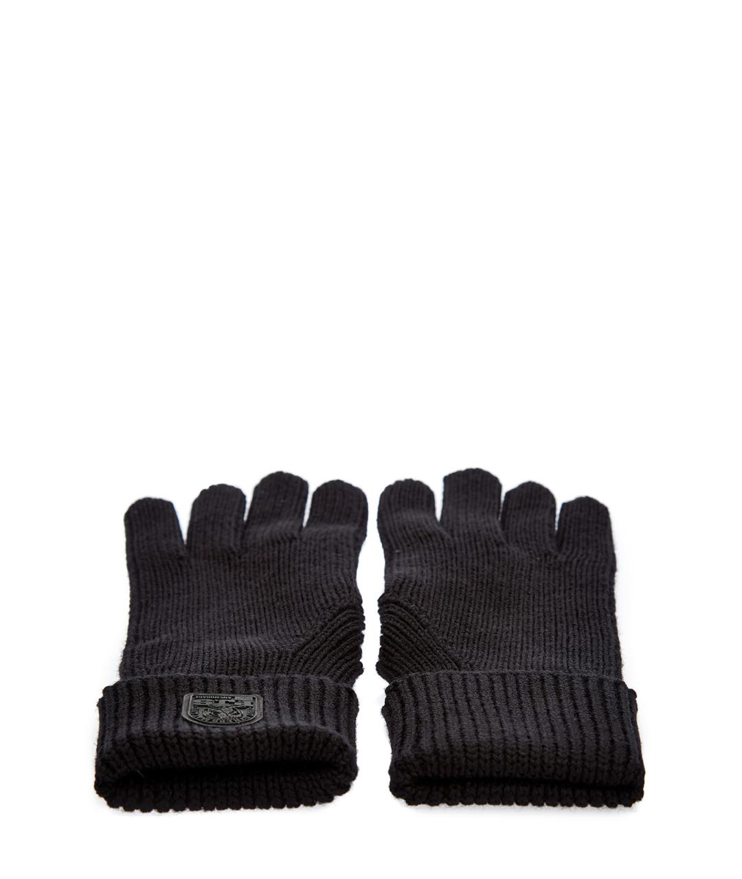 PARAJUMPERS Черные шерстяные перчатки, фото 3