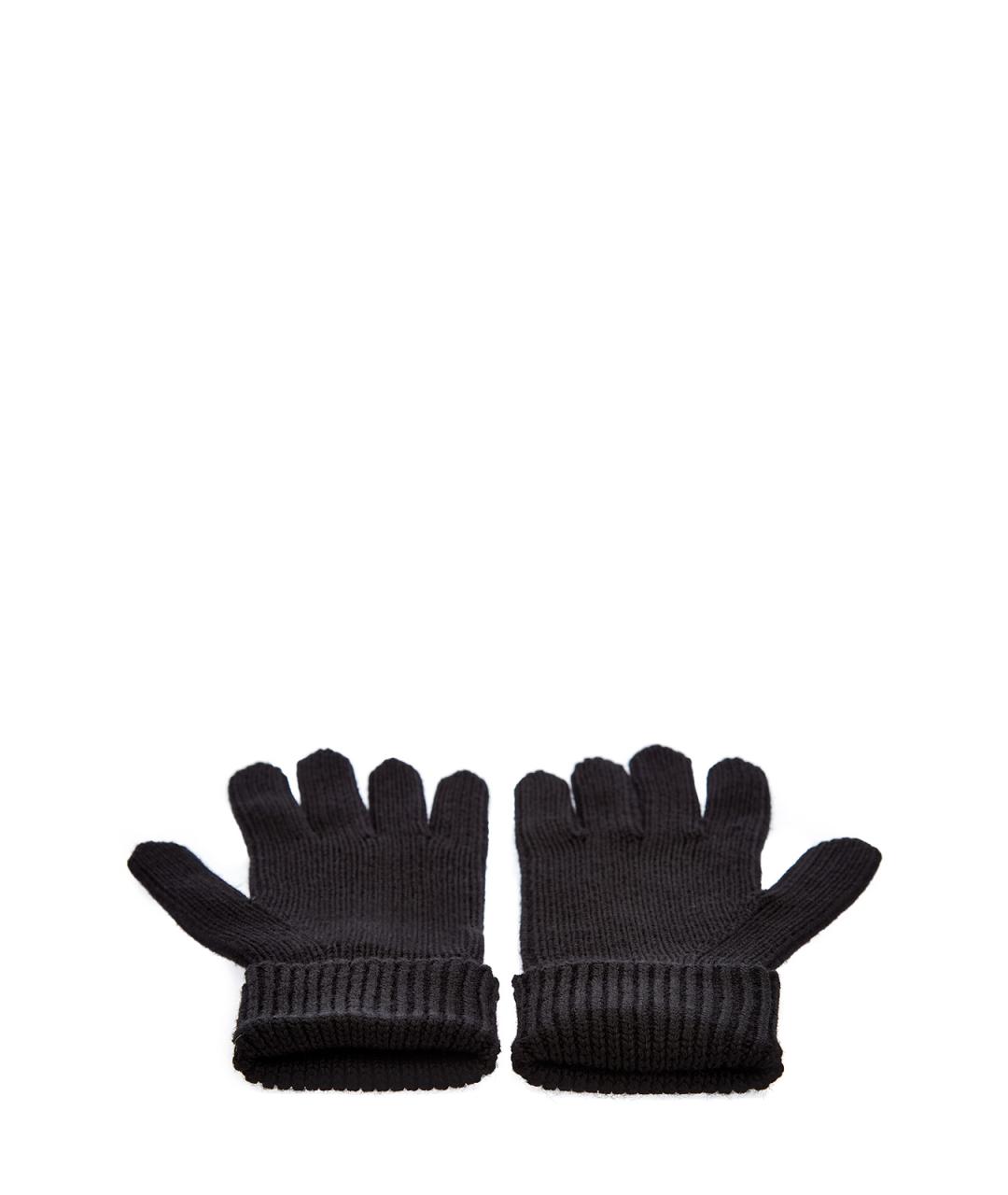 PARAJUMPERS Черные шерстяные перчатки, фото 4