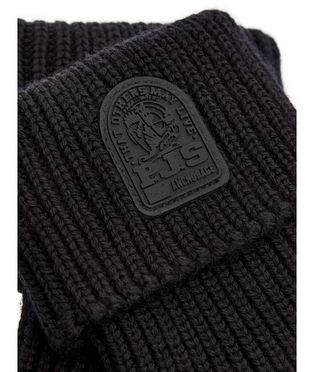 PARAJUMPERS Черные шерстяные перчатки, фото 5