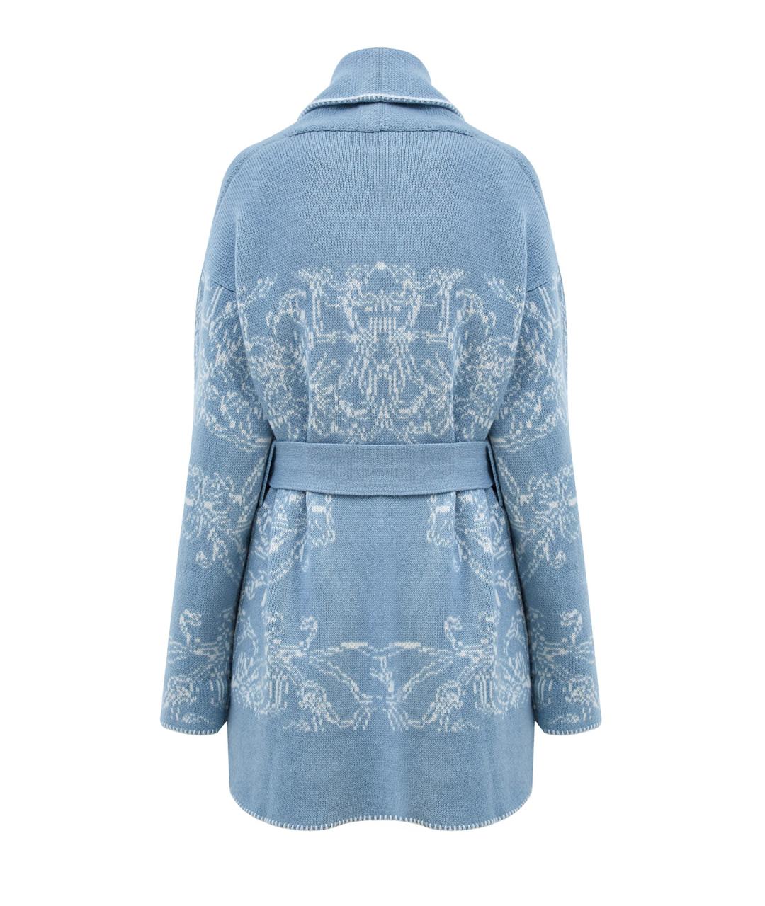 ELEVENTY Голубой кашемировый кардиган, фото 2