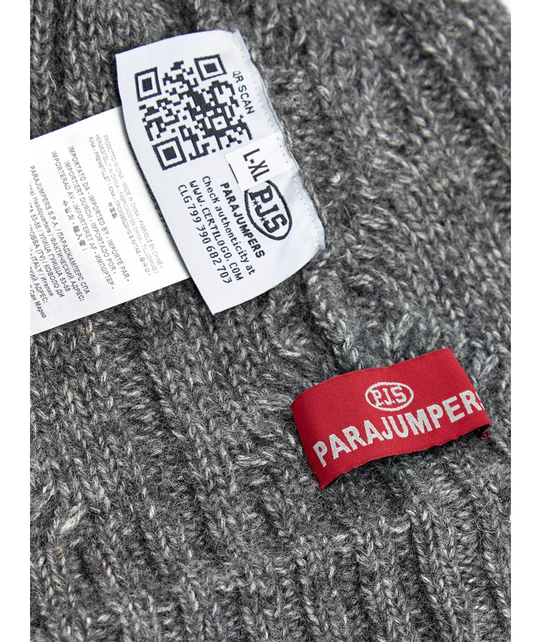 PARAJUMPERS Серая шерстяная шапка, фото 5
