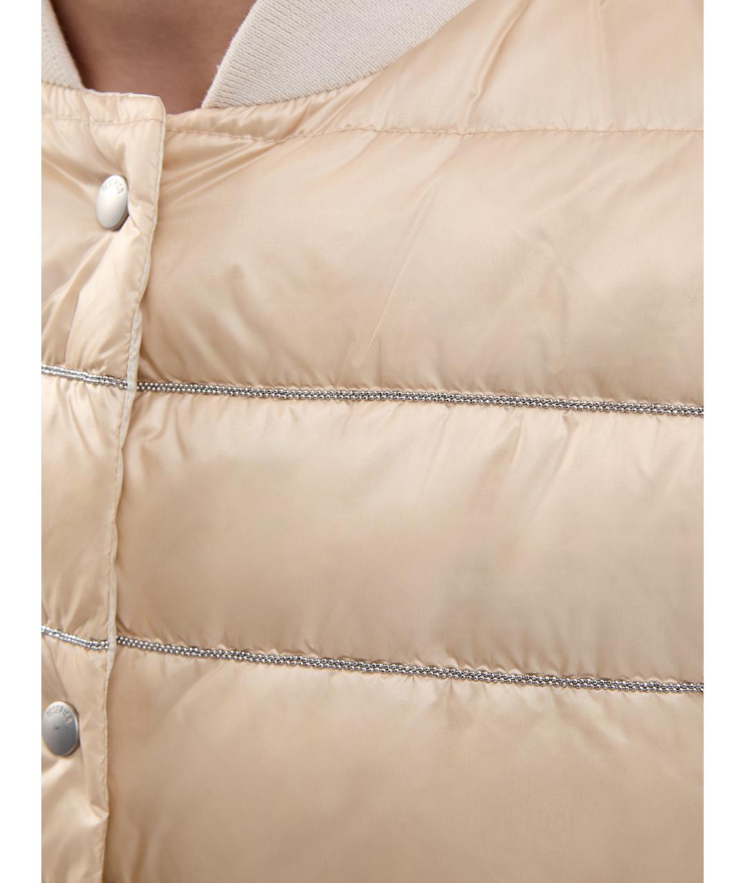 PESERICO Бежевый полиамидовый жилет, фото 5