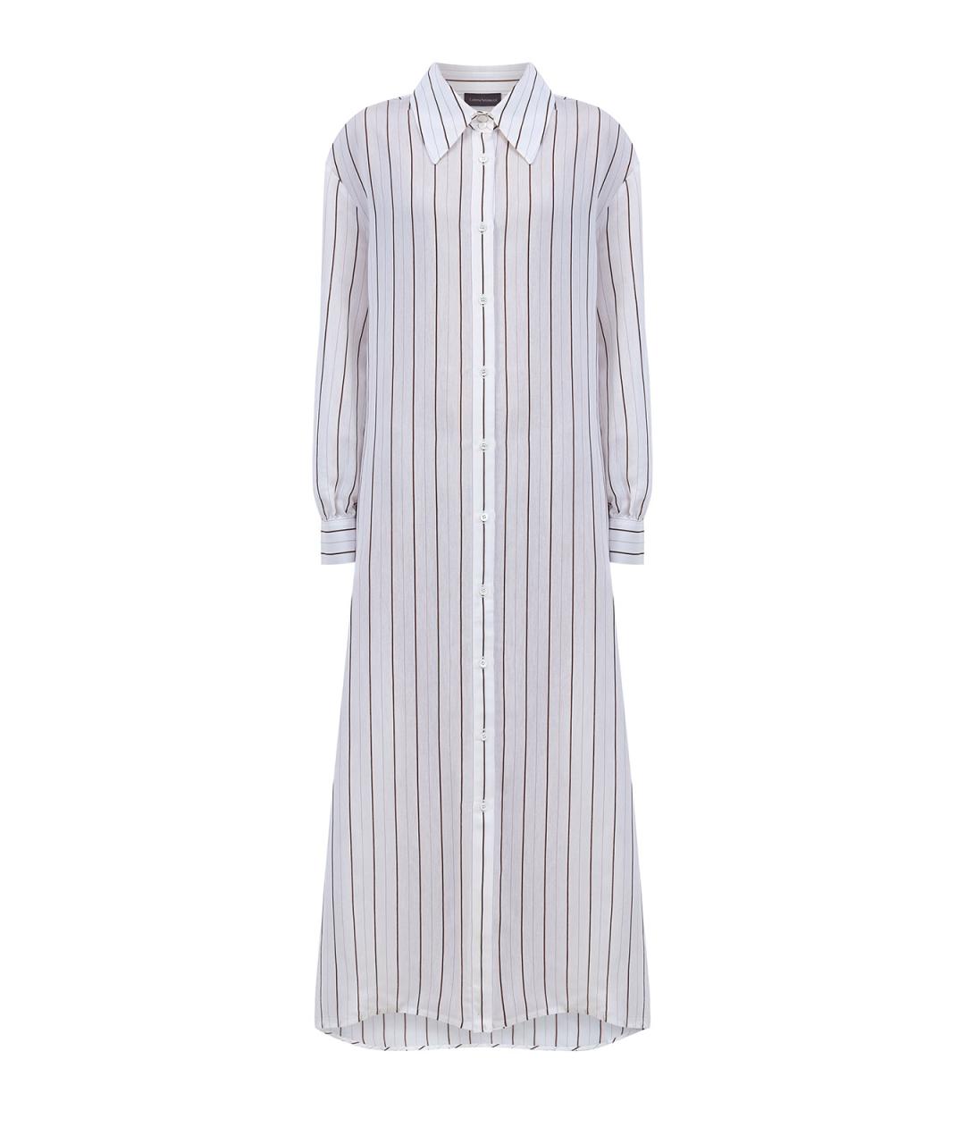 LORENA ANTONIAZZI Белое вискозное повседневное платье, фото 1