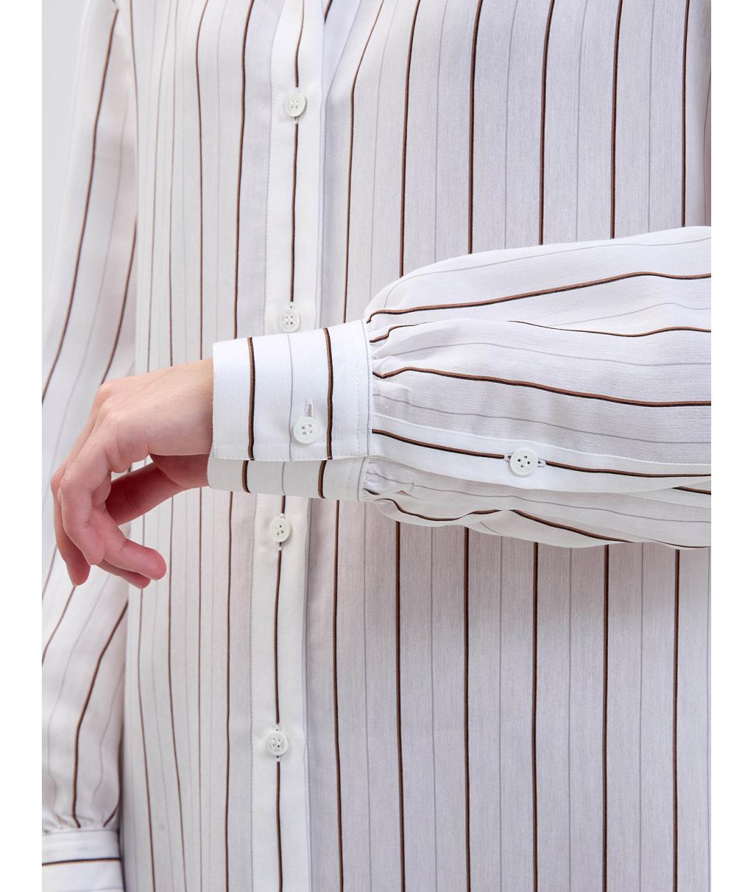 LORENA ANTONIAZZI Белое вискозное повседневное платье, фото 5