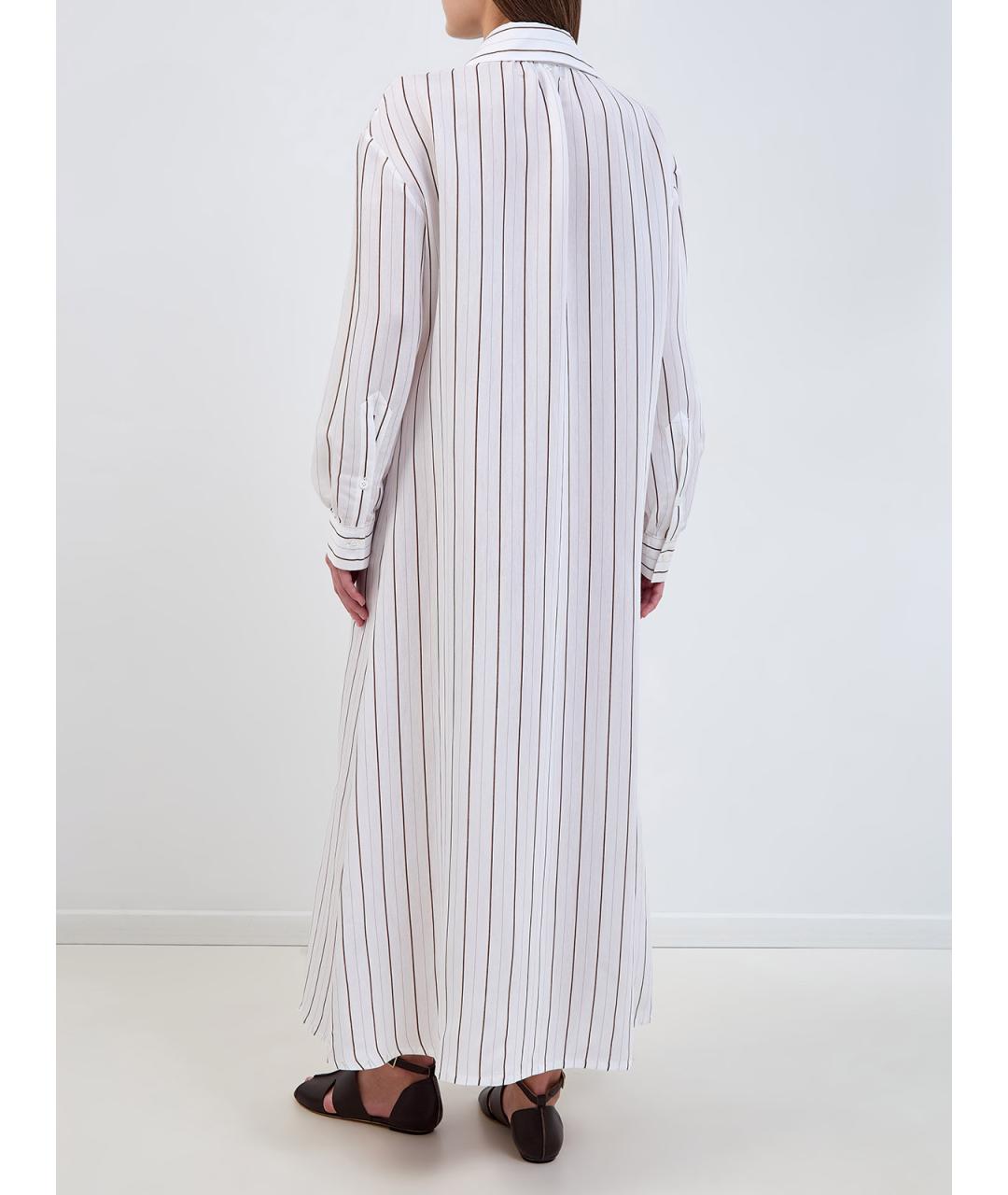 LORENA ANTONIAZZI Белое вискозное повседневное платье, фото 4