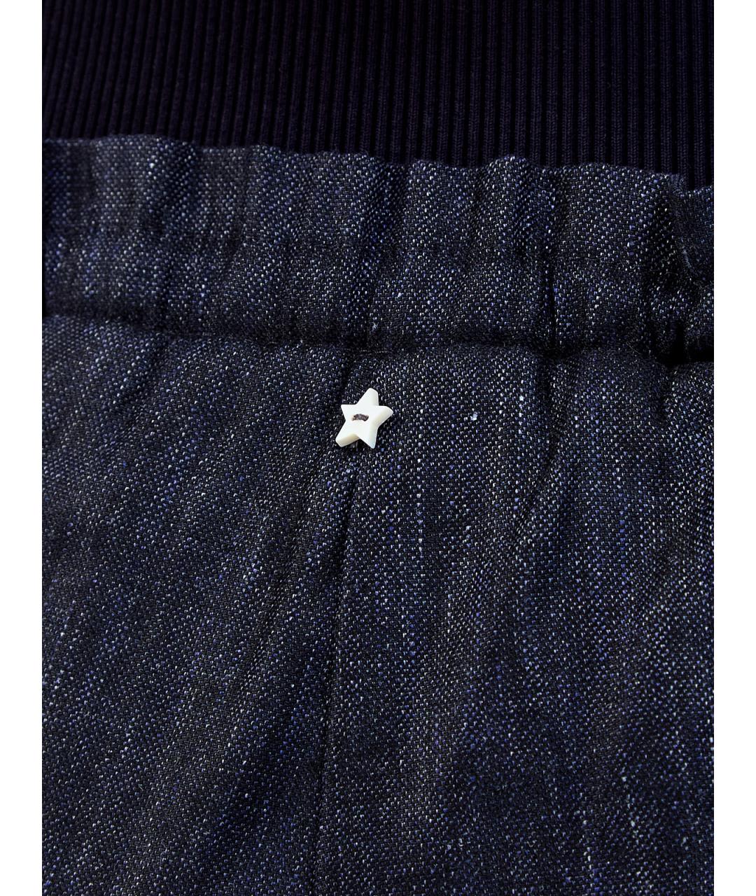 LORENA ANTONIAZZI Темно-синие льняные прямые брюки, фото 5