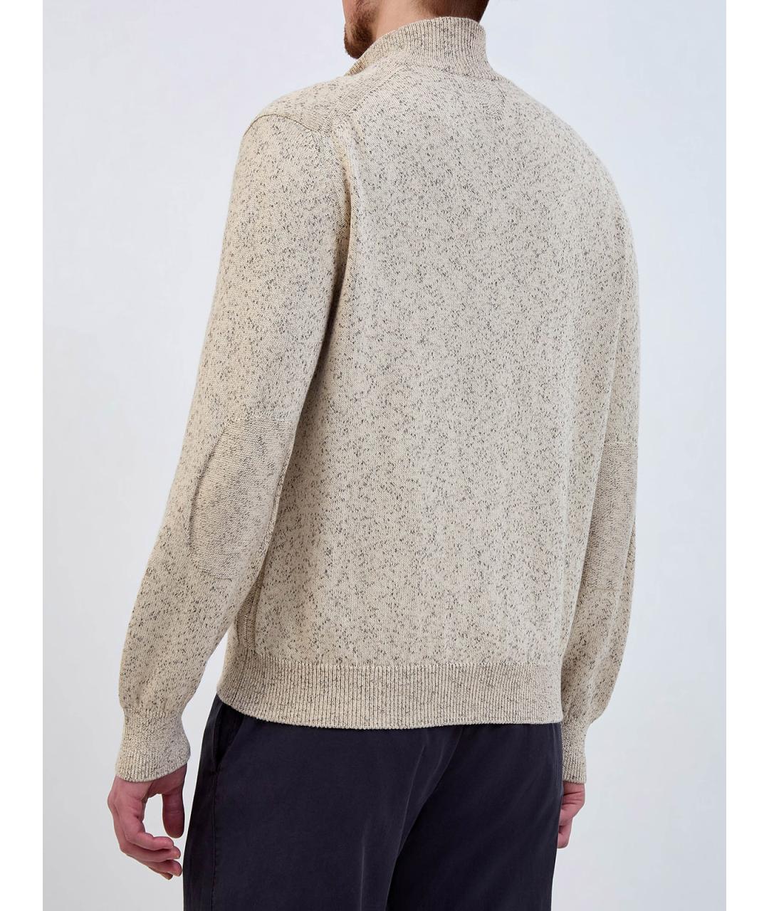 CANALI Бежевый хлопковый кардиган, фото 4