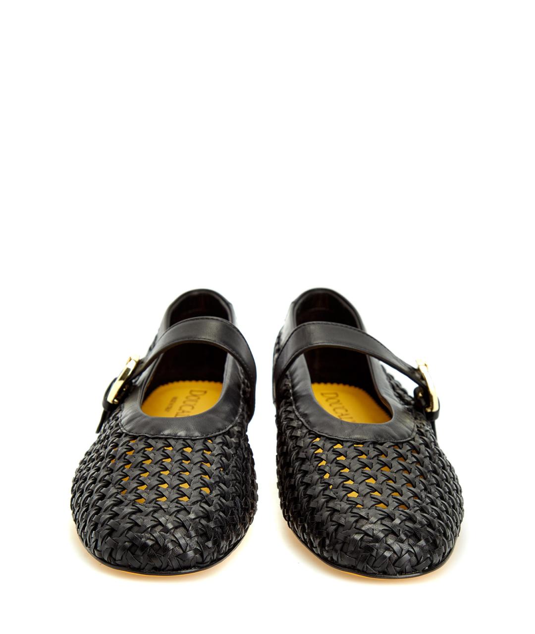 DOUCAL'S Черные кожаные балетки, фото 5