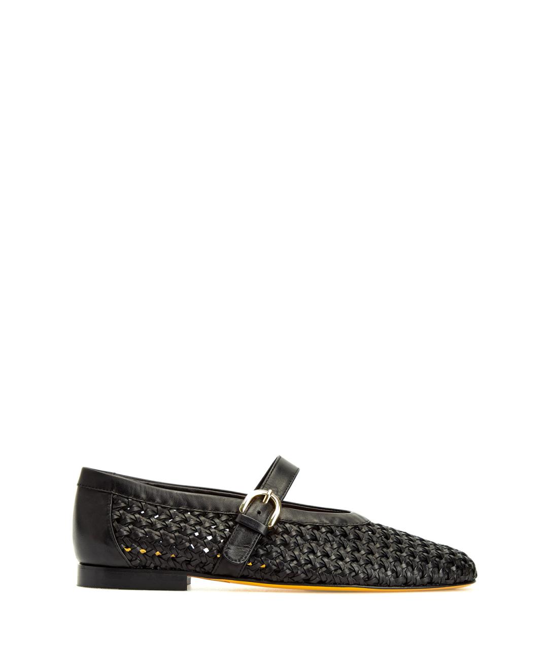 DOUCAL'S Черные кожаные балетки, фото 1