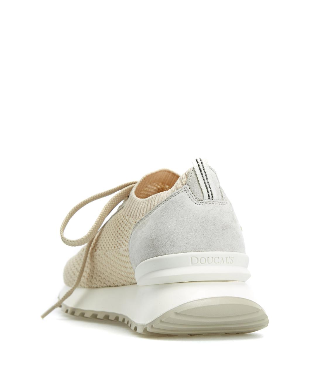DOUCAL'S Бежевые текстильные кроссовки, фото 4