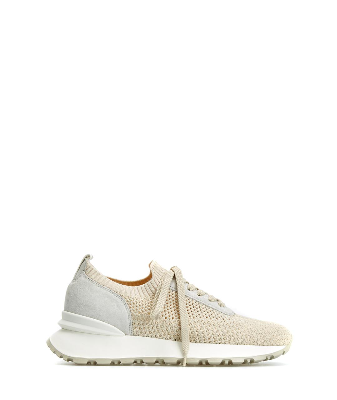 DOUCAL'S Бежевые текстильные кроссовки, фото 1