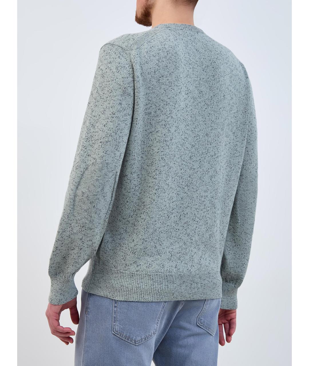 CANALI Бирюзовый хлопковый джемпер / свитер, фото 4