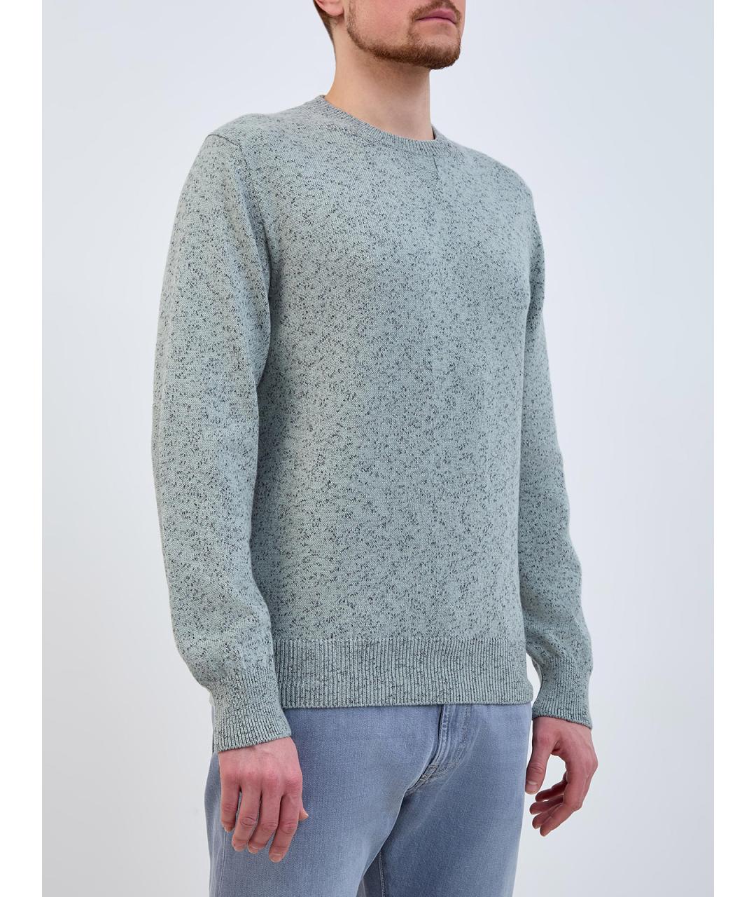 CANALI Бирюзовый хлопковый джемпер / свитер, фото 3