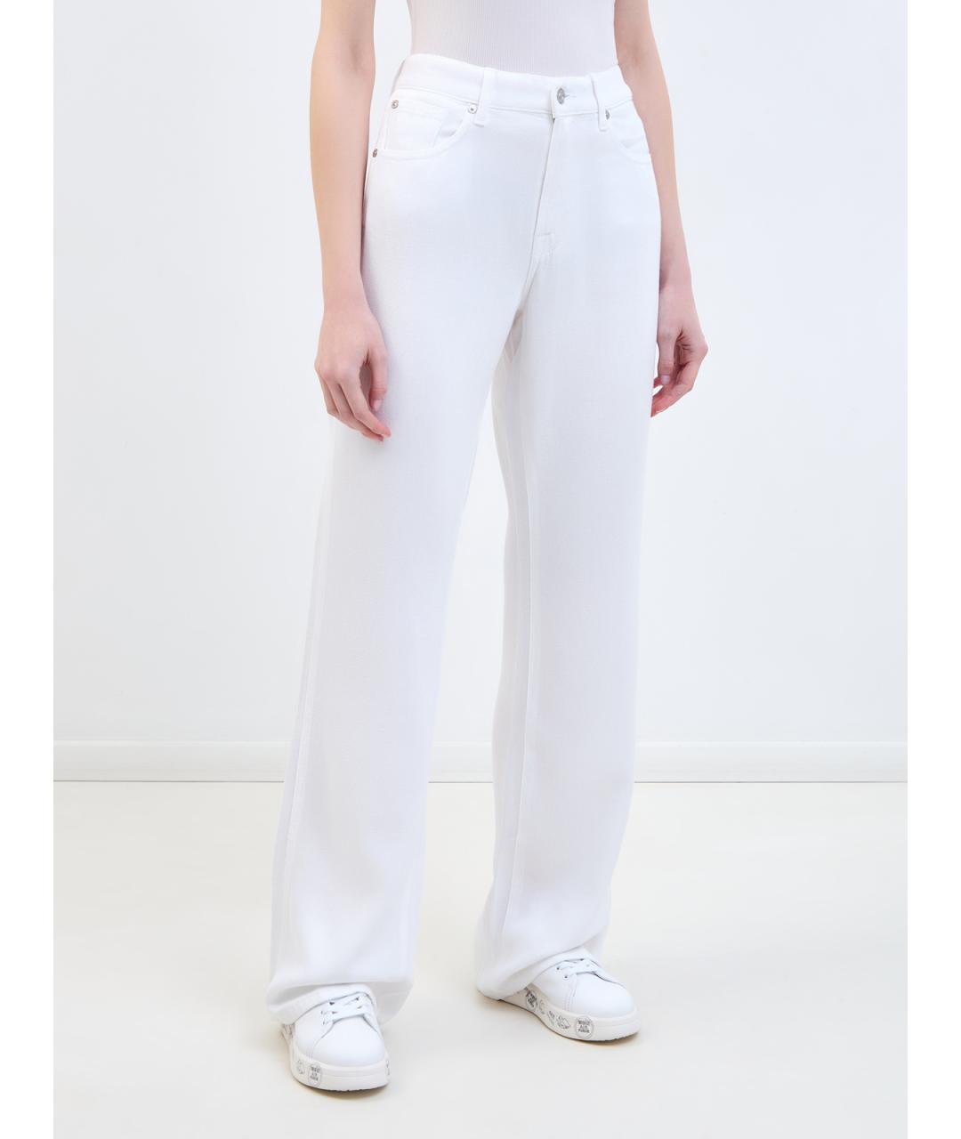 7 FOR ALL MANKIND Белые прямые джинсы, фото 3