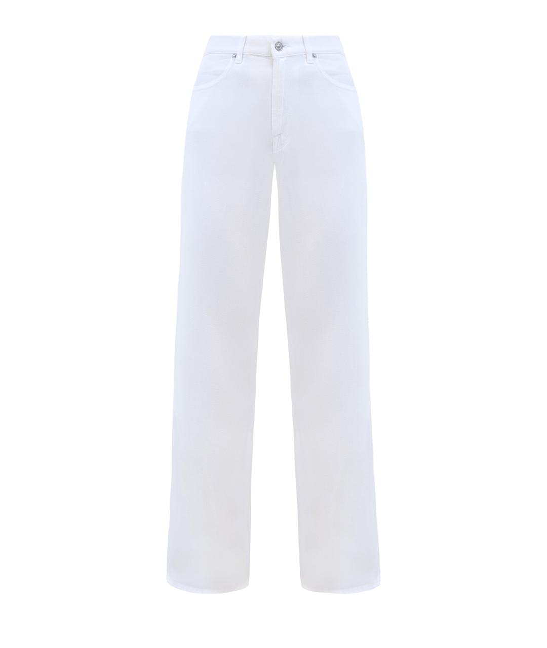 7 FOR ALL MANKIND Белые прямые джинсы, фото 1