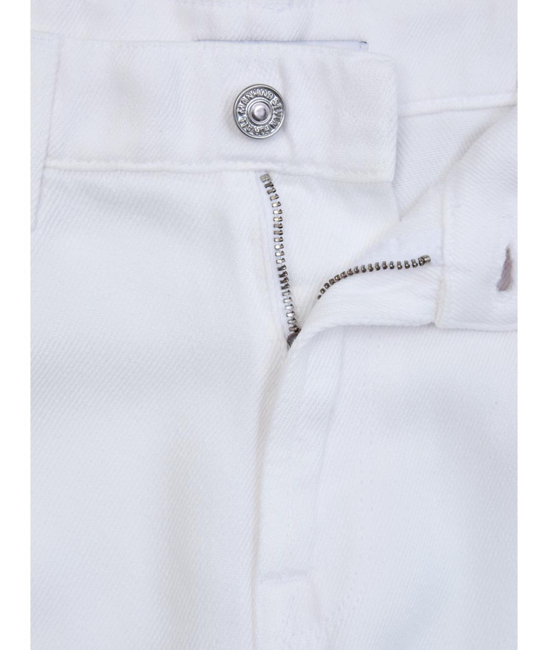 7 FOR ALL MANKIND Белые прямые джинсы, фото 6