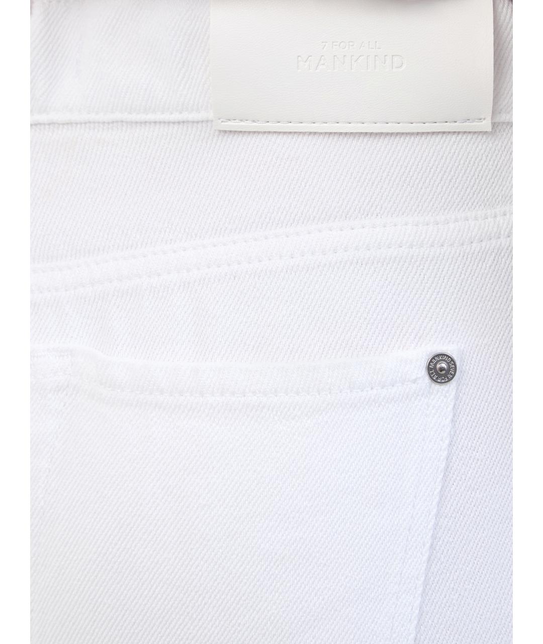 7 FOR ALL MANKIND Белые прямые джинсы, фото 5