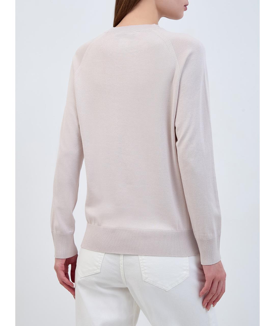 LORENA ANTONIAZZI Розовый шелковый джемпер / свитер, фото 4