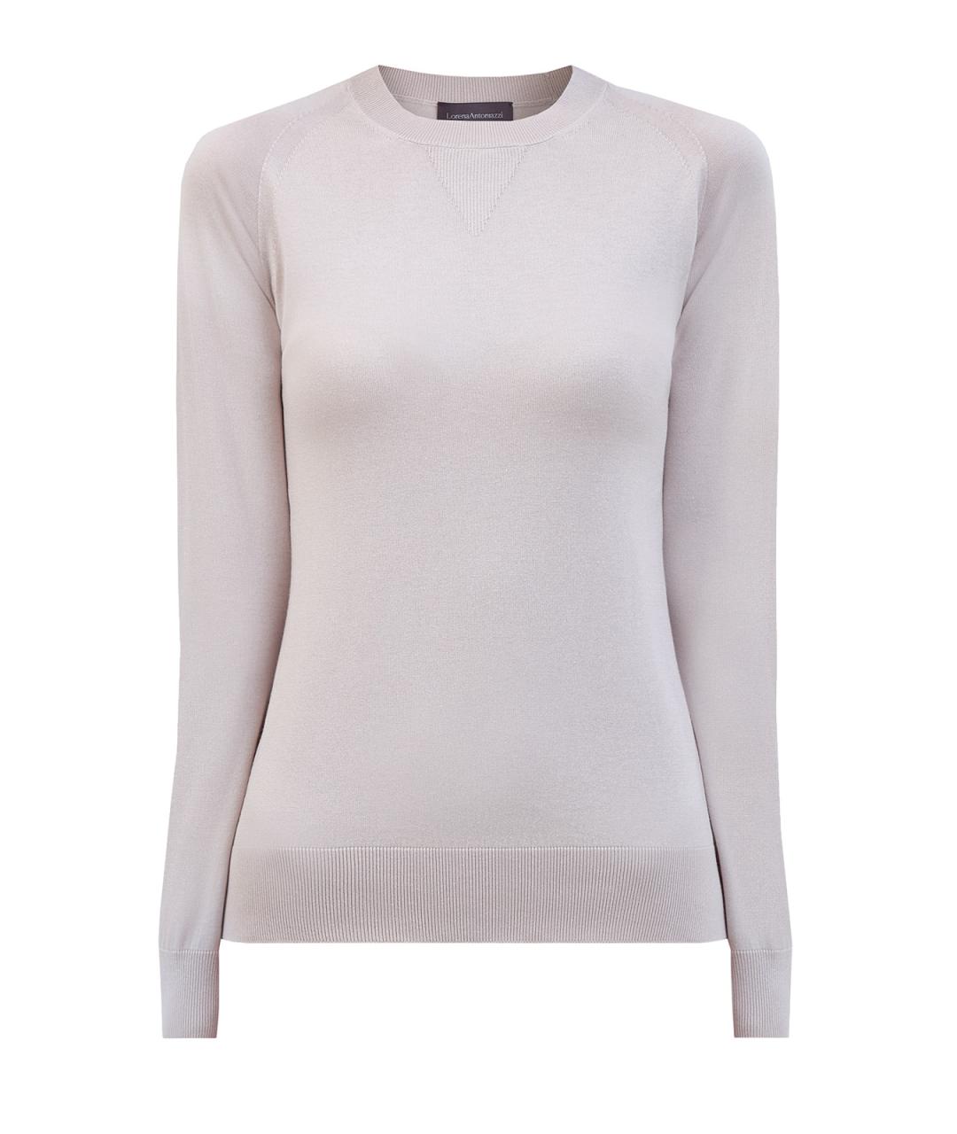 LORENA ANTONIAZZI Розовый шелковый джемпер / свитер, фото 1